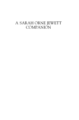 A Sarah Orne Jewett Companion