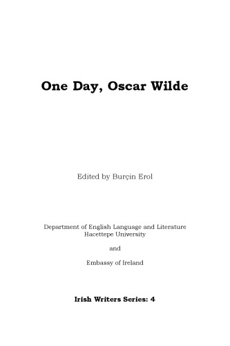 One Day, Oscar Wilde