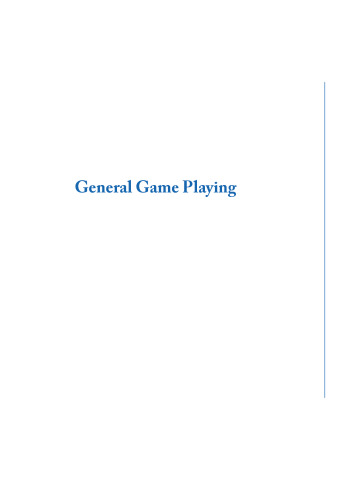 General Game Playing [draft]