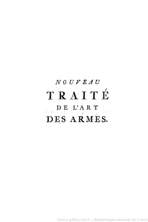 Nouveau traite de l'art des armes