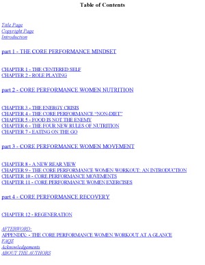 Core Performance Women  Burn Fat and Build Lean Muscle