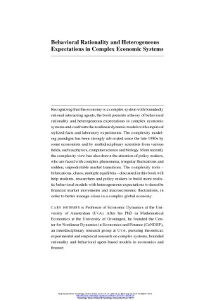 Behavioral Rationality and Heterogeneous Expectations in Complex Economic Systems