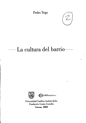 La cultura del barrio