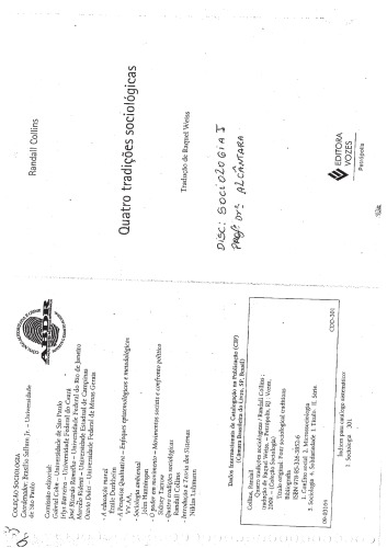 Quatro Tradições Sociológicas