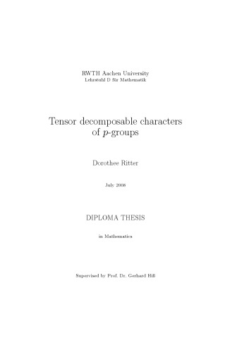 Tensor decomposable characters of p-groups