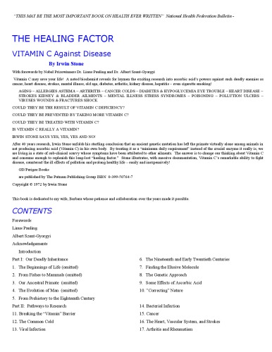 The Healing Factor: Vitamin C Against Disease