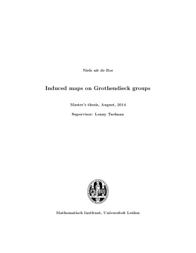 Induced maps on Grothendieck groups