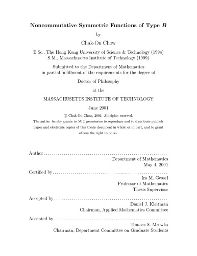 Noncommutative symmetric functions of type B