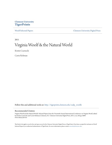 Virginia Woolf and the natural world