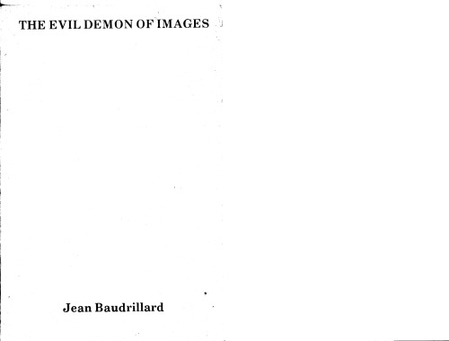 The evil demon of images