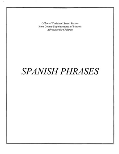Spanish Phrases