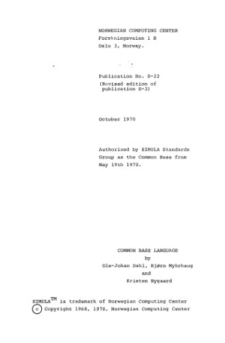 SIMULA common base language