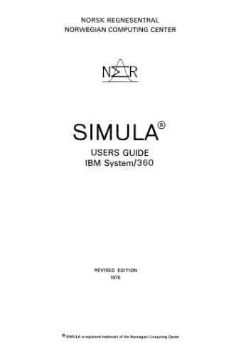 SIMULA User’s Guide for IBM System/360