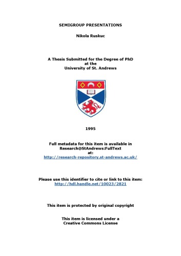 Semigroup presentations