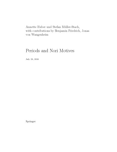 Periods and Nori Motives [book draft]