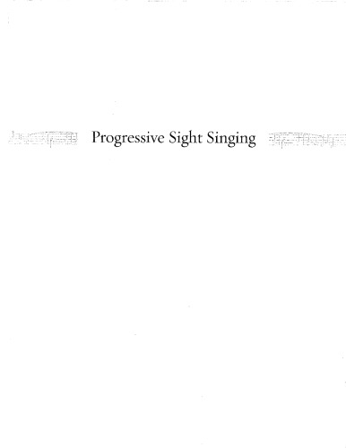 Progressive Sight Singing