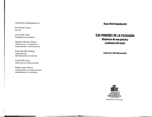 Los poderes de la filología: Dinámicas para una practica académica del texto