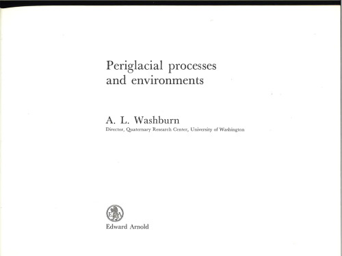 Periglacial Processes and Environments