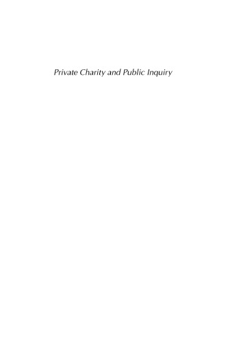 Private Charity and Public Inquiry: A History of the Filer and Peterson Commissions