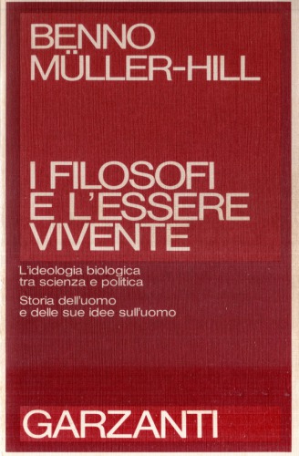 I filosofi e l’essere vivente