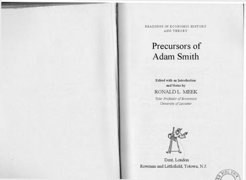 Precursors of Adam Smith;
