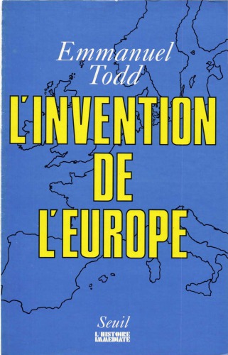 L’invention de l’Europe