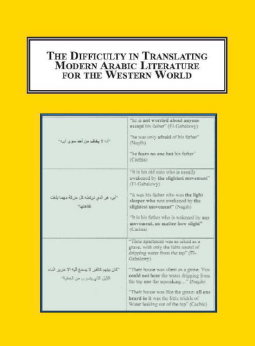 The Difficulty in Translating Modern Arabic Literature for the Western World: Reconsidering the Work of Translation from a Semiotic Perspective