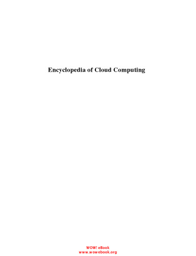 Encyclopedia of Cloud Computing