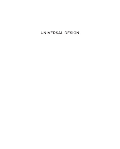 Universal Design: Solutions for Barrier-Free Living