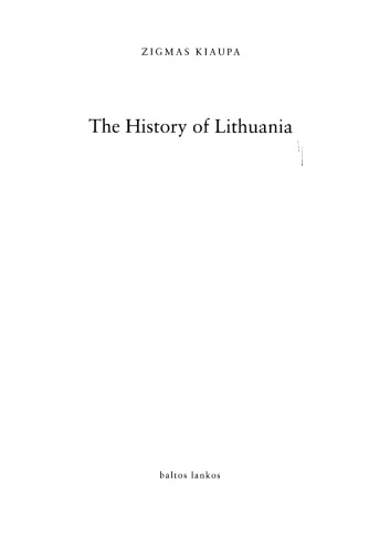 The history of Lithuania
