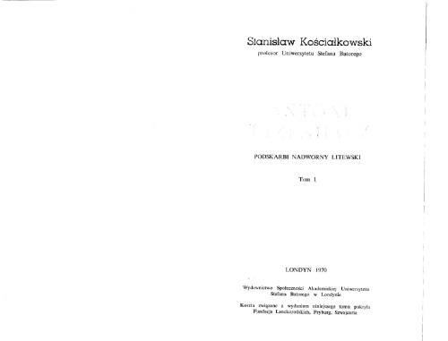Antoni Tyzenhauz: podskarbi nadworny litewski