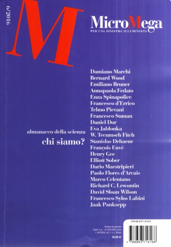 Chi siamo. Almanacco della scienza. Micromega 06/2016