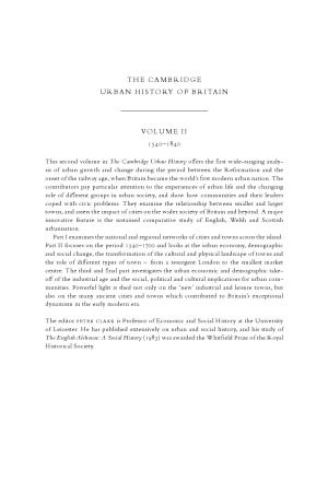 The Cambridge Urban History of Britain