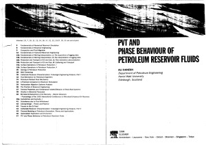 PVT and phase behavior of petroleum reservior fluids