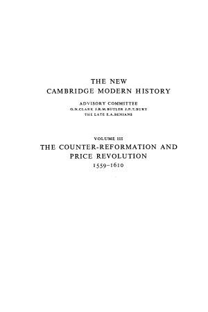 The New Cambridge Modern History