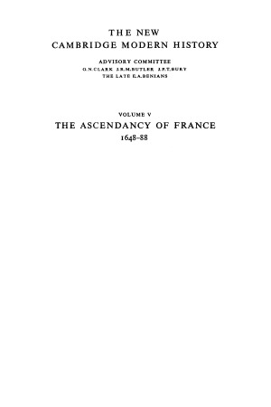 The New Cambridge Modern History