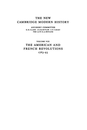 The New Cambridge Modern History