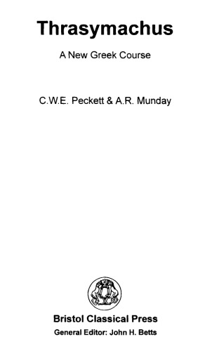 Thrasymachus - A New Greek Course - (No Exercises)
