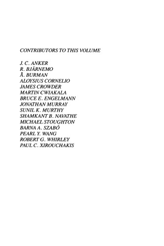 Computer-Aided Design/Engineering (CAD/CAE) Techniques and their Applications, Part 1 of 2