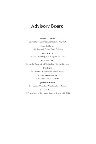 Persistent Organic Pollutants (POPs): Analytical Techniques, Environmental Fate and Biological Effects
