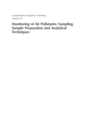 Monitoring of Air Pollutants Sampling, Sample Preparation and Analytical Techniques