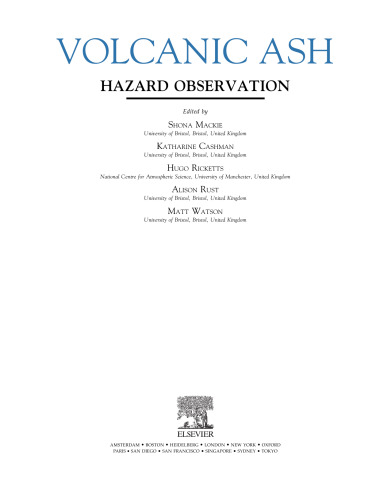 Volcanic Ash. Hazard Observation