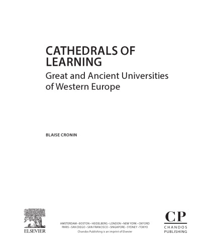 Cathedrals of Learning. Great and Ancient Universities of Western Europe