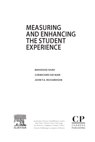 Measuring and Enhancing the Student Experience