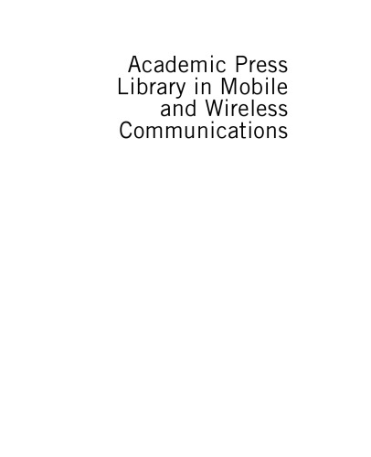 Academic Press Library in Mobile and Wireless Communications. Transmission Techniques for Digital Communications