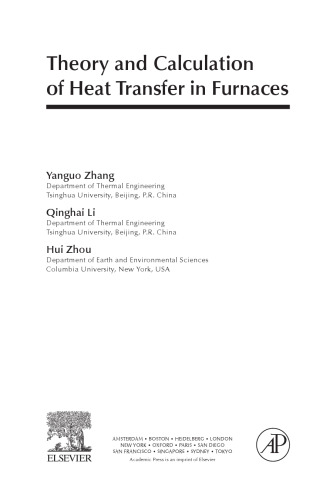 Theory and Calculation of Heat Transfer in Furnaces
