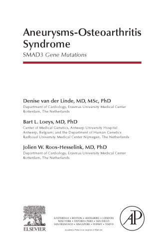 Aneurysms-Osteoarthritis Syndrome. SMAD3 Gene Mutations