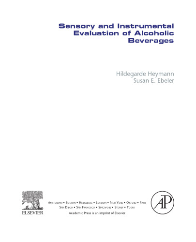 Sensory and Instrumental Evaluation of Alcoholic Beverages