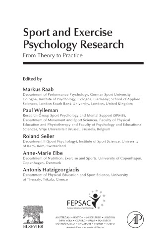 Sport and Exercise Psychology Research. From Theory to Practice