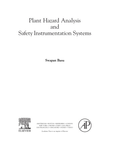 Plant Hazard Analysis and Safety Instrumentation Systems